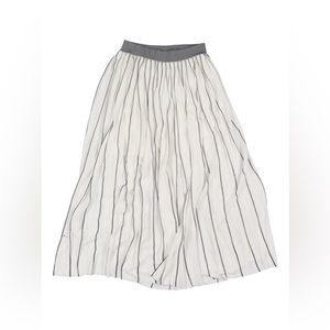 Mo&Co. Edition long knitted pleated skirt